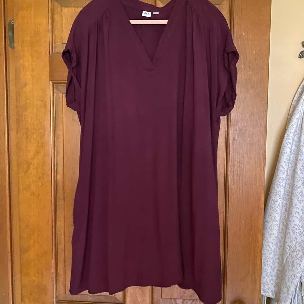 GAP Red Tunic Relaxed Oversized Top